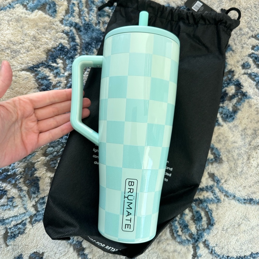 Brumate Era in Seafoam Checker 40oz